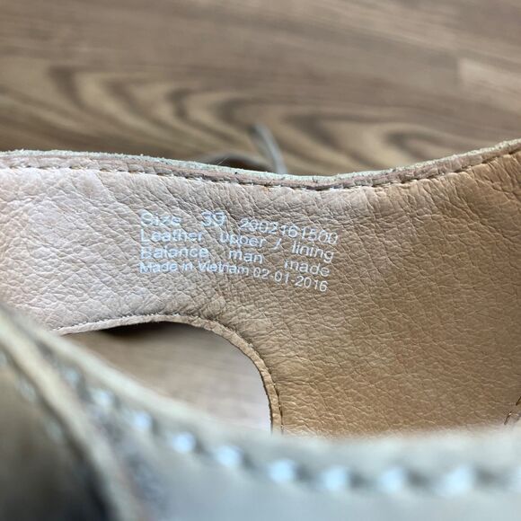 Dansko Liz Floral Perforated Leather Lace-Up Block Heel Sandals 39 8.5-9 - Picture 8 of 11